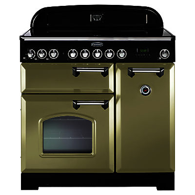 Rangemaster Classic Deluxe 90 Induction Hob Range Cooker Olive Green Rangemaster Classic Deluxe 90 Induction Hob Range Cooker Olive Green